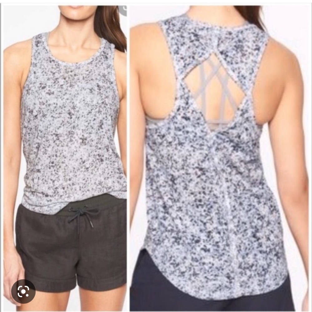 Athleta breezy cutout tank top, size M